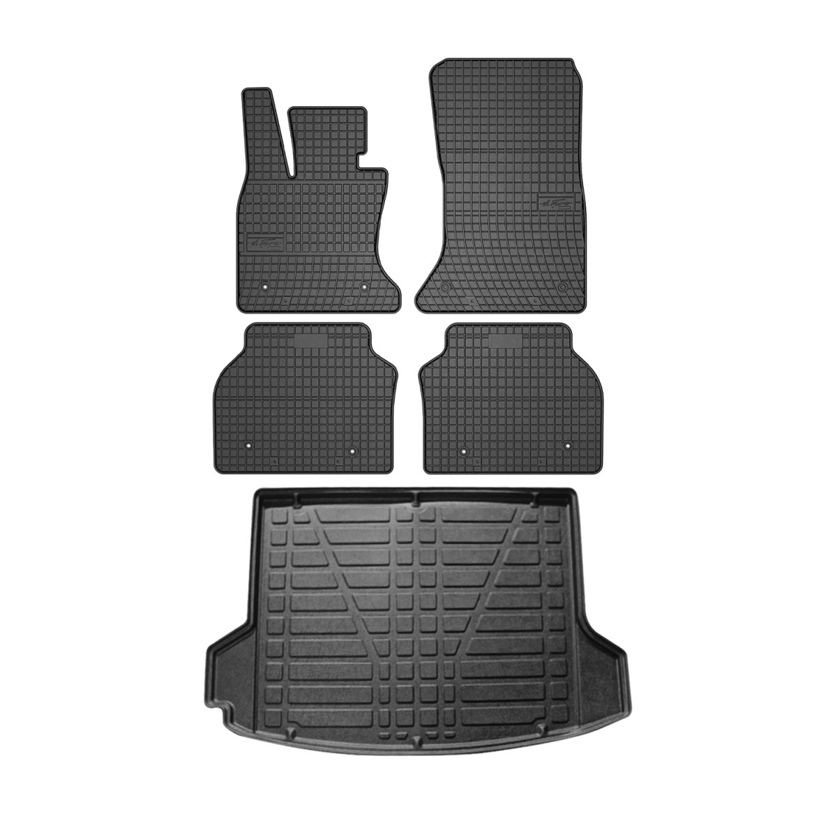 BMW 5 SERIES GRAN TURISMO F07 Floor-Trunk Mats - Omac - El-Toro & YPS - Black - '09-'17